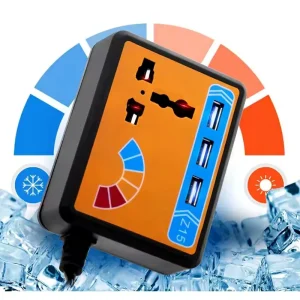 70W Car Charger Inverter Power Socket Converter 220V 5V 3A 15A Output 3 X USB for Car Battery