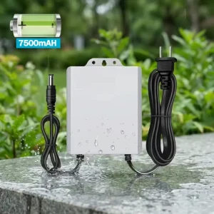 7500mAh Battery Mini DC 12V Battery Backup for WiFi Router and CCTV Camera Waterproof UPS Outdoor Power Adapter