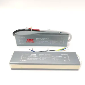 75W IP67 Waterproof LED Driver AC100-265V 12V 6.25A Single Output Aluminum Power Supply for LED Strip Light Industry Use CE