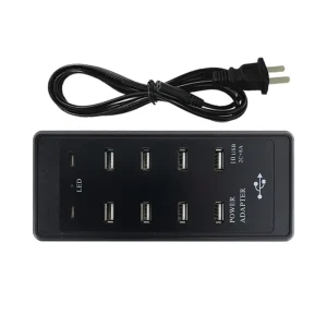 8-Port USB and 2-Port Type-C PD Charger 50W