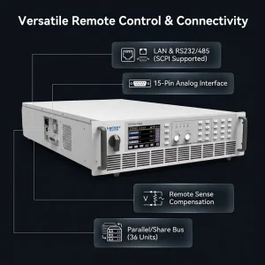 800V 50A 12kW High Voltage High Precision Bidirectional Programmable DC Power Supply for EV Charging & Avionics