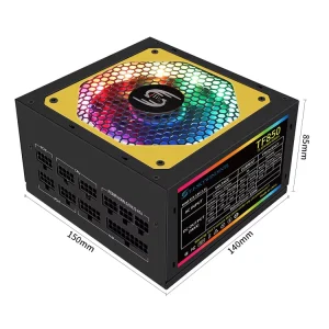 850W RGB Full Voltage PSU ATX Switch Power Supply for Gaming PC Computer & Desktop with Cooling Fan in Stock