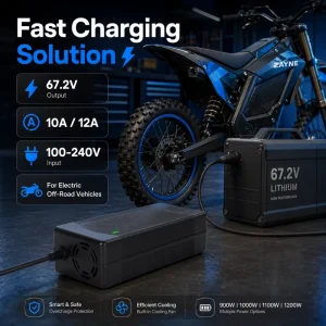 87.6V 12A Lithium Battery Charger for 24S 76.8V Electric Bike Electric Motorcycle and Tuk Tuk