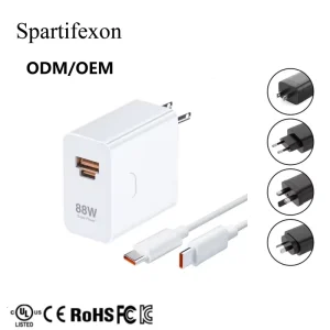 88W QC3.0 Quick Charge 9V 2A OVP US EU Plug Type-C Power Adapter Travel Phone Charger