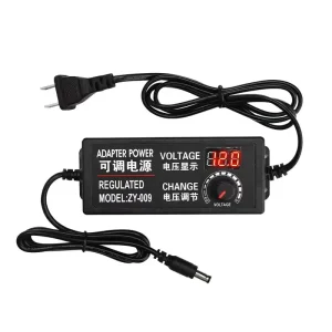 9-24V 5A Adjustable Power Adapter 3-24V 5A 3A 2A 1A 120W Temperature Regulated Dimming and Voltage Speed Adjustable Charger