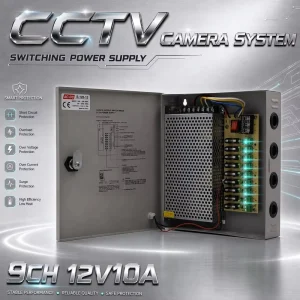 9 Channels 12V10A 120W CCTV System Box With Switching Power Supply