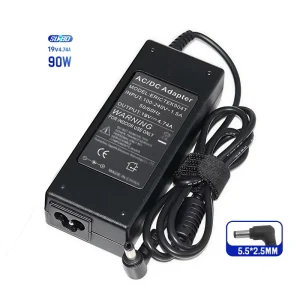 90W 19V 4.74A Power Adapter Charger 5.5*2.5mm Reliable AC Power Supply for ASUS Notebook Laptop with PD Function
