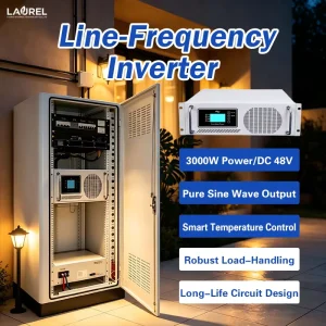 92% 3KW 48V Off Grid Solar Inverter Pure Sine Wave AC Output for Telecom Medical Sensitive Equipment