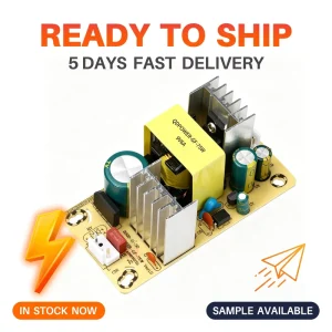 9V 6A 75W AC-DC Open-Frame Power Supply Converter Driver Board for CCTV and 3D Printers