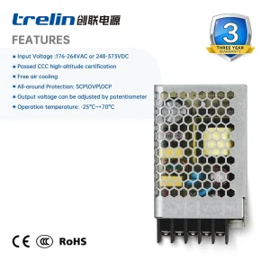 A-15FGA 15W Single Output AC-DC SMPS 12V 24V Bench Power Supply For Industrial Automation & Electronic Equipment
