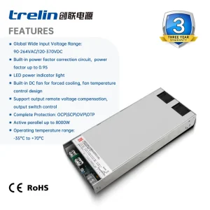 A 2000FKP 2000W AC DC Switching Power Supply 12V 24V 48V SMPS PSU For Industrial Use & Power Storage Robot CE RoHS