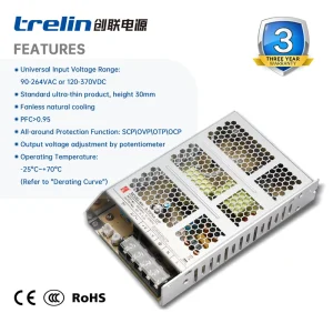 A-75FKA 75W AC DC Industrial Switching Power Supply 12V 24V 48V Thin Box SMPS PSU For PLC & Electronic Instrument Robot CE RoHS