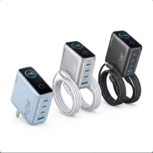 A2697 140W Laptop Charger 4-Port GaN USB C Fast Charger Power Adapter Slim Foldable USB Wall Charger for Home Office