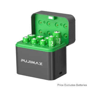 AA AAA Rechargeable Lithium Battery Charger Universal 1.5V Battery Charger Box With Smart Fast Charge 8 Slot Port
