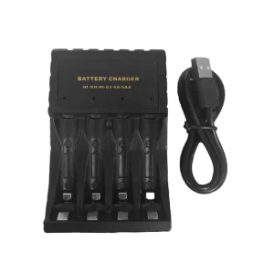 AA AAA Smart Battery Charger for NiMH NiCd 8 Slot USB Type C LCD Dual Battery Type Charging Fast Portable Universal