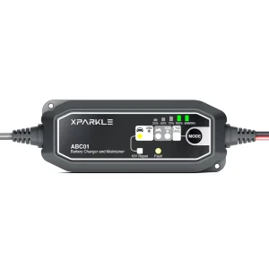 ABC01 Waterproof IP65 Portable 12V 60W 100 240V Input Automatic Car Battery Charger and Maintainer
