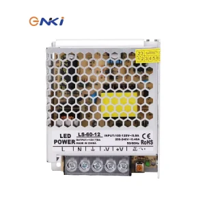 AC 110V 220V to 12V 60W 5A 92% Efficiency Switching Power Supply with Protections for Industry Use IP20 Indoor