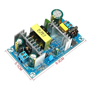 AC 110V/220V to DC 24V 3A Single Output High Efficiency 89% Industrial Power Supply Module