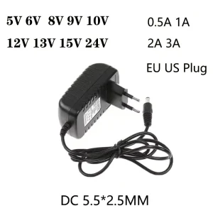 AC DC 5V 9V 12 Volt Power Supply 110V 220V to 5V 6V 8V 12V 13V 15V 24V 1A 2A 3A Universal Power Adapter Supply Eu for LED Strips