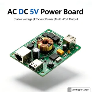 AC DC 5V Power Board Step Down Switching Power Supply Module AC110-220V to DC5V Power Converter Board for LED Display Monitor