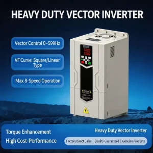 AC Drive 11KW 15KW 18.5KW Single Phase to 3 Phase 0-500Hz IP21 for Injection Molding Machine Customizable in Stock