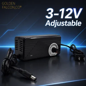 AC to DC Switching Adapter 5A 3-12V Adjustable Precision Voltage Regulator Power Supply for Desktop