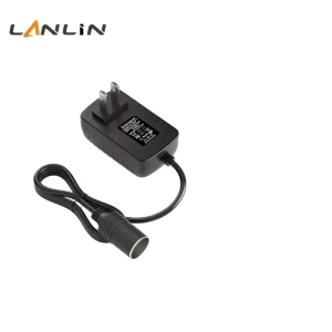 AC110V to DC12V 2A 24W Power Supply Adapter, Household to Car Cigarette Lighter Socket Power Converter