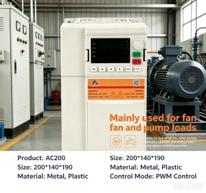 AC200 0.75-500kW Frequency Converter 220V 380V Three Phase