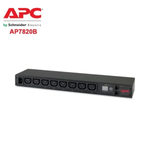 APC PDU AP7820B Rack Power Distribution Unit (PDU) Metered 1U 12A 208V 10A 230V (8) C13 PDU Module 9000 Switched
