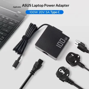 ASUS 100W Laptop Charger 20V 5A Type-C PD Fast Charge Power Adapter 110-240V Model AL-B0U30