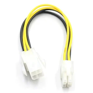ATX 4 Pin CPU Power Extension Cable P4 Motherboard Power Extension Cord 20cm for Desktop PC