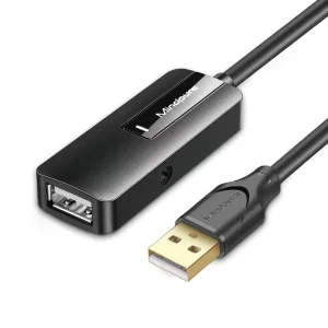Active USB 2.0 Extension Long Cable 20M/65FT Cord FE1.1S Signal Booster Repeater for VR Printer Webcam Security Camera