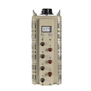 Adjustable 15KW Three Phase Voltage Regulator AC Contact 430V Meter display Transformer for SVC 380V