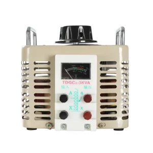 Adjustable 3KVA Single Phase Voltage Regulator AC Contact 300V Meter Display Transformer for SVC 220V