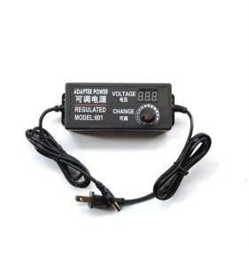 Adjustable AC 100v~240v to DC 3v~12v 10A power supply adapter with LED digital display