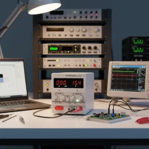 Adjustable Bench Power Supply with Coarse Fine Knobs for Circuit Testing and Phone Repair