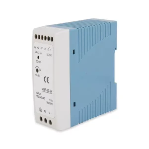 Adjustable MDR 60 DIN Rail Power Supply 230VAC Input 60W 5V 12V 24V 48V Output DC OK Industrial SMPS