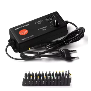Adjustable Power Adapter 3V 5V 6V 9V 12V 18V 24V 2.5A Power Adapter 110V/220V to 3-24V 2.5A Adapter with 28 Plugs