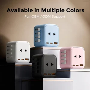 All-Ports 20W Universal Travel Adapter International Plug US UK EU AUS