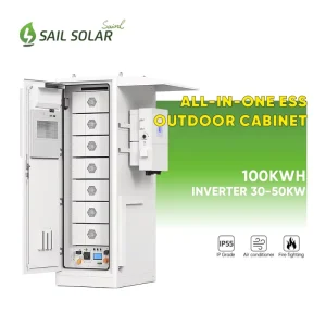 All-in-One 100kWh Industrial Energy Storage Battery 50kW Hybrid Solar Inverter High Voltage Lithium LiFePO4 Battery