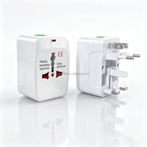All-in-One Universal Travel Adapter and Worldwide Power Plug Converter for US EU UK AU and 150+ Countries