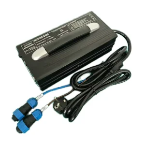 Aluminium Electric Scooter Motorcycle Battery Charger 12-84V 8-40A Quick Charge OLED Display OTP OVP DC AC Input US UK Sockets