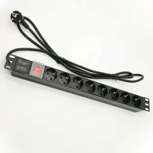 Aluminum Alloy 8-Way Power Distribution Units with On/Off Switch for Data Center Cabinets