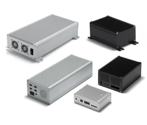 Aluminum Extrusion Enclosures for Industrial Computers and Power Supplies Anodized