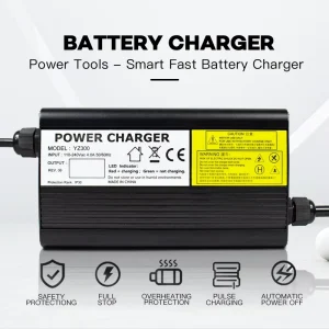 Aluminum Lithium Battery Charger for 72V 84V 20S Li ion Lipo Battery Pack OTP Protection 2A Output for Electric Scooter Ebike