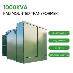 American Style Three Phase 1000kVA 1250kVA 60Hz Pad Mounted Transformer Compact Substation Transformer with 110V/220V Output