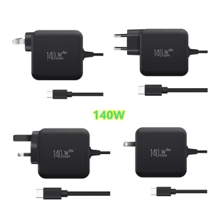 Au Eu Uk Us Wall Plug PD3.1 Gan 28V5A 140W USB C Fireproof Laptop Charger Type CAdapter for Dell HP Lenovo Apple Macbook