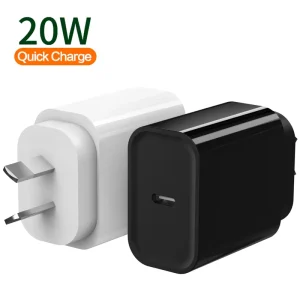 Australia New Zealand AU 20W USB-C PD Fast Charger Type-C Wall Charger Adapter