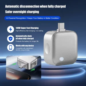 Auto-Stop USB Charger Adapter with Dual Current Detection and Overcharge Protection for Phones