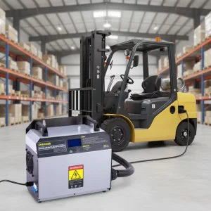 Automatic CAN DC Industrial Forklift Battery Charger with OTP OCP Protection 48V 200A Fast Charger for Lithium Batteries